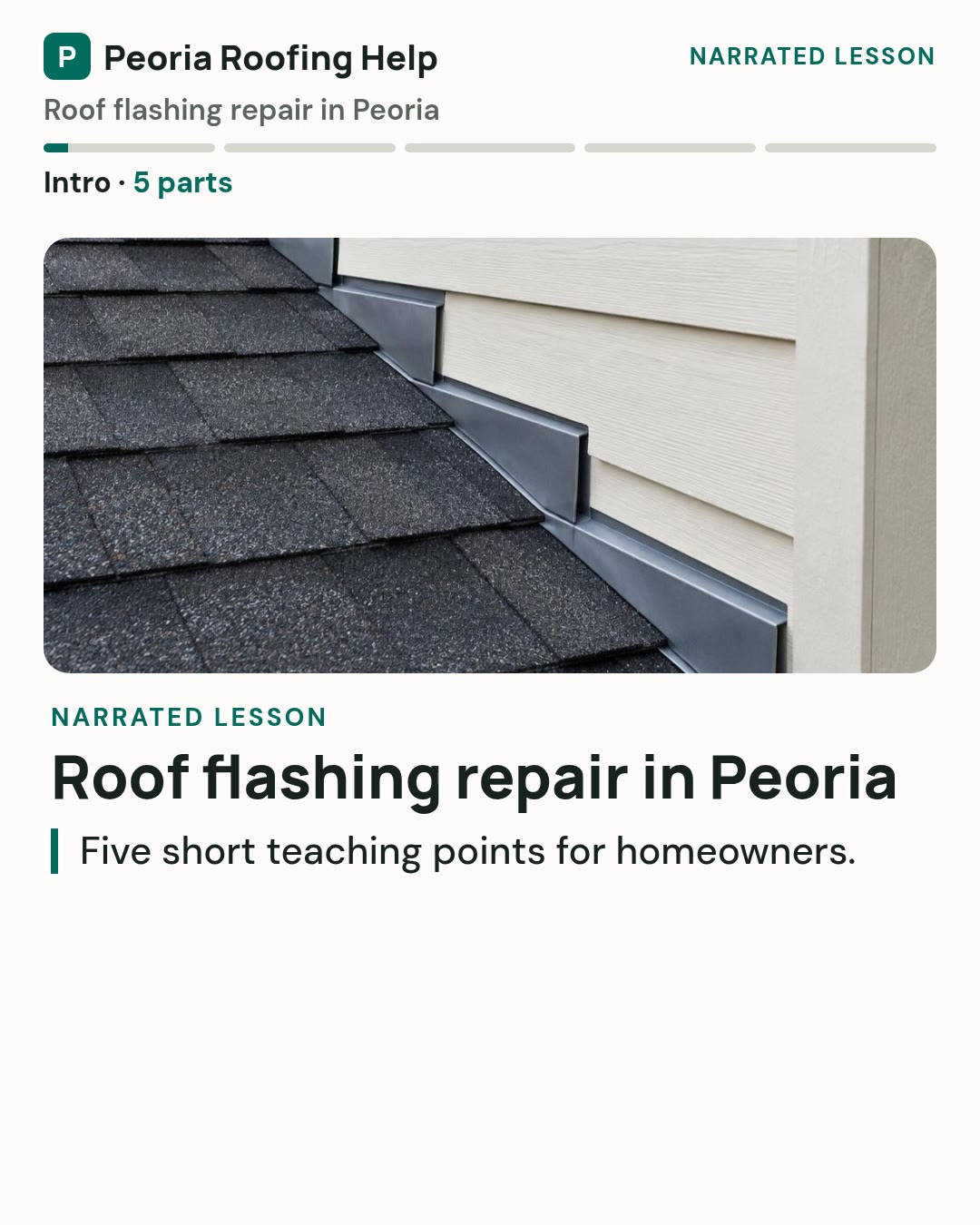 Roof steps video cover