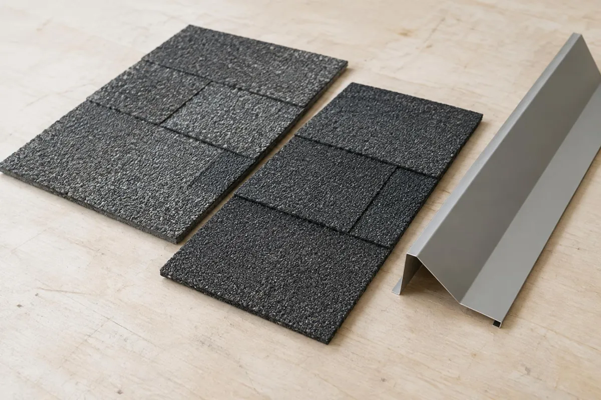 Shingle samples for a discussion about material and color fit.