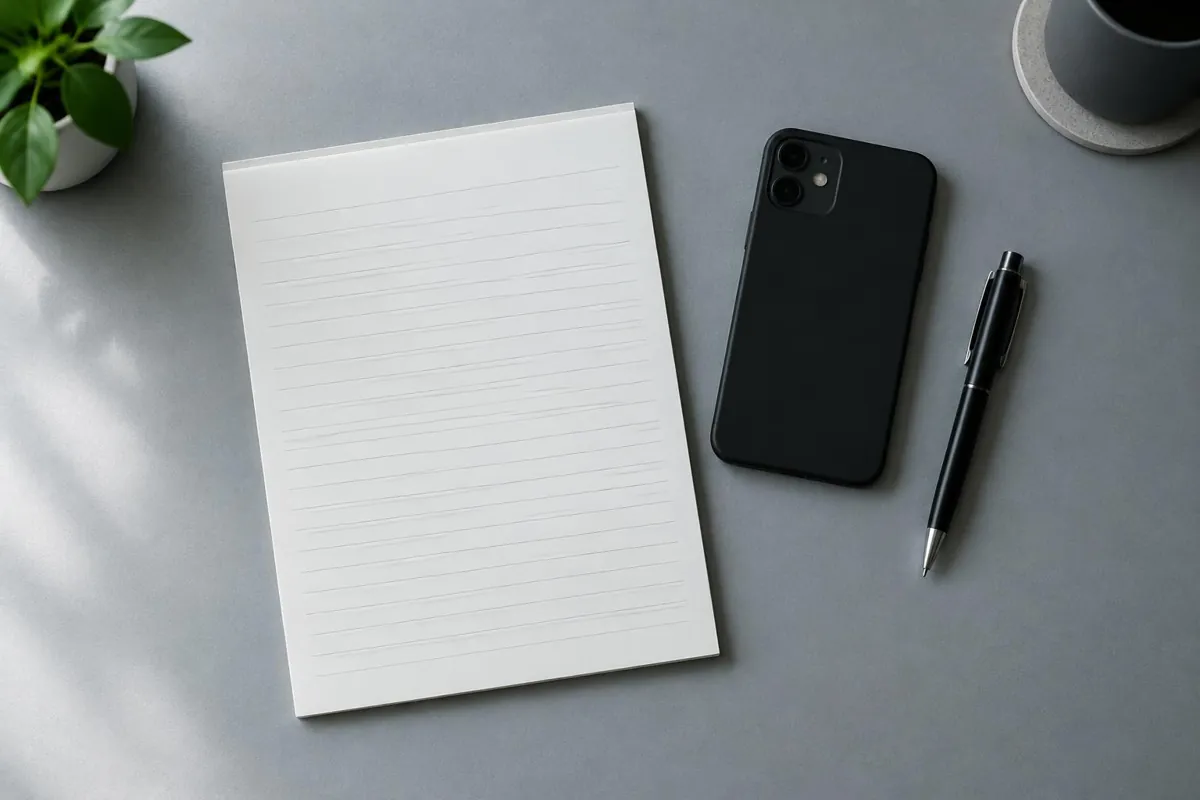 A blank contact log for tracking questions and replies.
