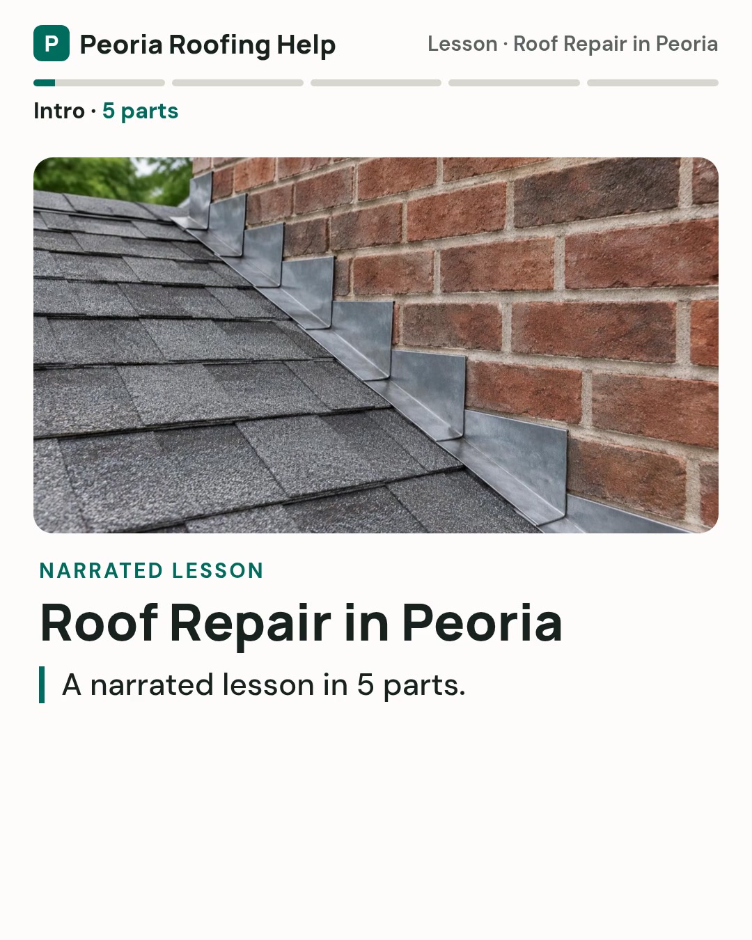 Roof steps video cover
